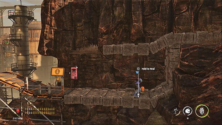 We return to the crossroads and choose the main, upper path leading to the left - Oddworld Soulstorm: Infiltrating the station, Phat Station - walkthrough - 6: Phat Station - Oddworld Soulstorm Guide
