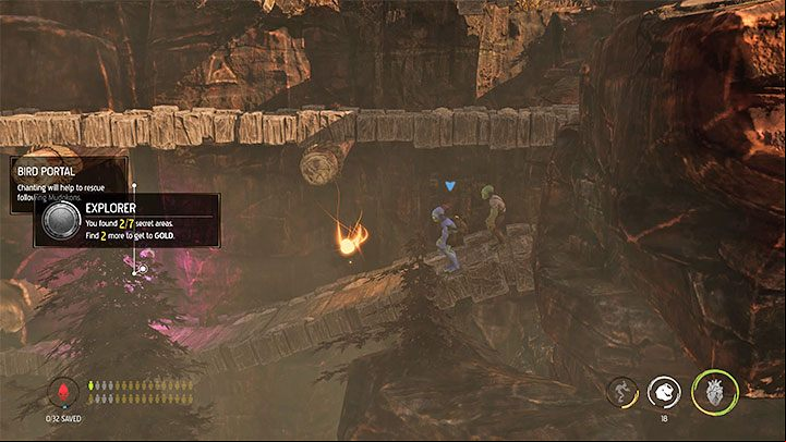 Soon after we the first sniper, we have to jump down to the lower shelf - Oddworld Soulstorm: Infiltrating the station, Phat Station - walkthrough - 6: Phat Station - Oddworld Soulstorm Guide