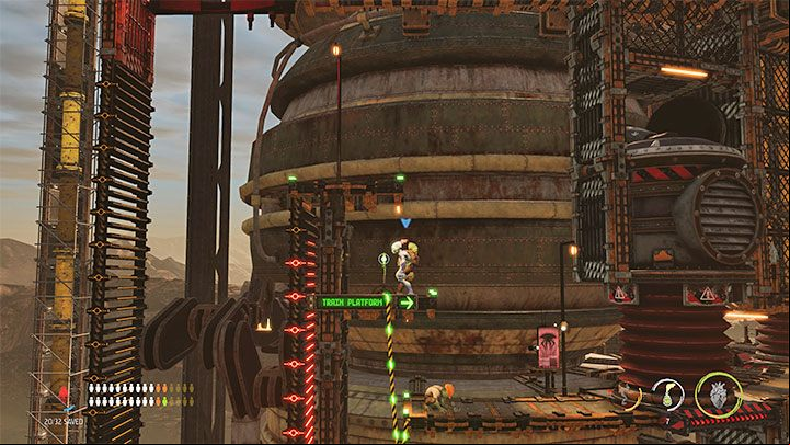 Now we can return to the starting area and recruit 2 Mudokons - Oddworld Soulstorm: Reaching the top of the Fueling Tower, Phat Station - walkthrough - 6: Phat Station - Oddworld Soulstorm Guide