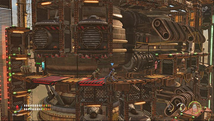 Once we resume our trek, we will find 2 more Mudokons to recruit - Oddworld Soulstorm: Reaching the top of the Fueling Tower, Phat Station - walkthrough - 6: Phat Station - Oddworld Soulstorm Guide