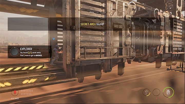 Platinum badge requirements: Find 5 Secret Areas - Oddworld Soulstorm: Badges (challenges), the Hijack - list, walkthrough - 7: The Hijack - Oddworld Soulstorm Guide
