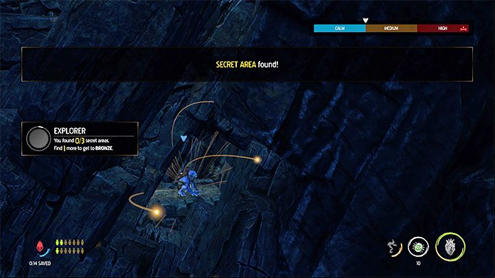 Platinum badge requirements: Find 3 Secret Areas - Oddworld Soulstorm: badges, Escape - list, guide - 13: Escape - Oddworld Soulstorm Guide