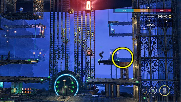 On the new floor, we traditionally start by examining cabinets and interactive containers - Oddworld Soulstorm: Holding Pen 5-1, Escape - guide - 13: Escape - Oddworld Soulstorm Guide