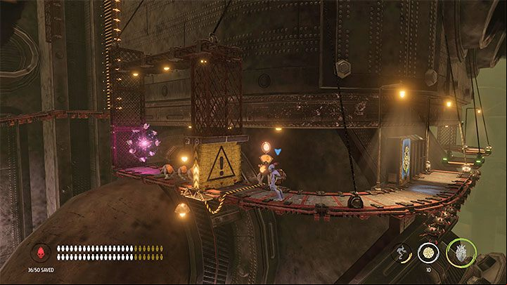 Platinum badge requirements: Save 45 Mudokons - Oddworld Soulstorm: Badges (challenges), Eye of the Storm - list, walkthrough - 17: Eye of the Storm - Final - Oddworld Soulstorm Guide