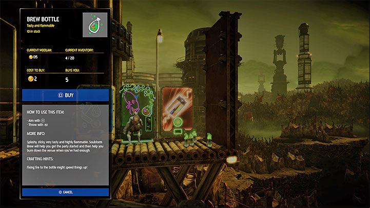 Platinum badge requirements: 150 Moolah (the in-game currency) spent - Oddworld Soulstorm: Badges (challenges), Slig Barracks - list, walkthrough - 9: Slig Barracks - Oddworld Soulstorm Guide