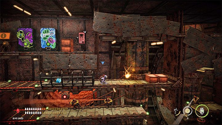 Platinum badge requirements: Find 7 Royal Jelly secrets - Oddworld Soulstorm: Badges (challenges), Slig Barracks - list, walkthrough - 9: Slig Barracks - Oddworld Soulstorm Guide