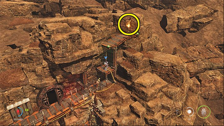 Go right and return to the age that allows you to exit the cave - Oddworld Soulstorm: Reunion At The Old Trellis - walkthrough - 8: Reunion at the Old Trellis - Oddworld Soulstorm Guide