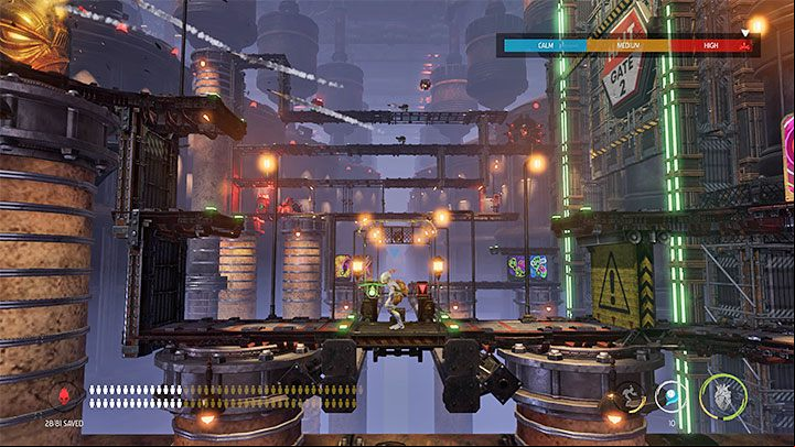 Keep going right - Oddworld Soulstorm: Opening the 1st and the 2nd gate, Brewery - walkthrough - 16: Brewery - Oddworld Soulstorm Guide