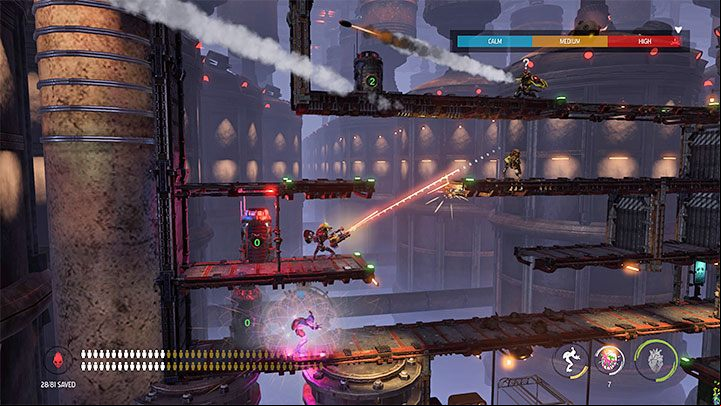 We have to be careful, because Slogs will be accompanied by Sligs - Oddworld Soulstorm: Opening the 1st and the 2nd gate, Brewery - walkthrough - 16: Brewery - Oddworld Soulstorm Guide