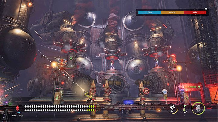 Again, we need to get through a location with Slig Guard Houses as well as tortured Mudokons - Oddworld Soulstorm: opening the last Gate, Brewery - walkthrough - 16: Brewery - Oddworld Soulstorm Guide
