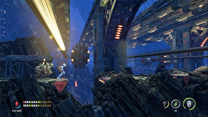 You will reach a new part of the cavern after paying the fee at the second Moolah Gate - Oddworld Soulstorm: Descending to the Bone Processing, Necrum - walkthrough - 10: Necrum - Oddworld Soulstorm Guide