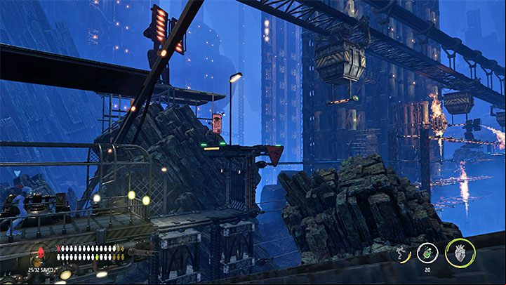 After arriving at Bone Processing Level, you will find a new pair of binoculars, and again, using it is fully optional - Oddworld Soulstorm: Descending to the Bone Processing, Necrum - walkthrough - 10: Necrum - Oddworld Soulstorm Guide
