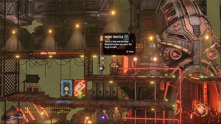 There are 4 Mudokons to recruit right next to the starting location of the mission - Oddworld Soulstorm: Activating the Feeder, Eye of the Storm - walkthrough - 17: Eye of the Storm - Final - Oddworld Soulstorm Guide