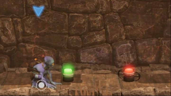 After we have dealt with a group of Sligs and reached the top shelf, a cutscene will play - Oddworld Soulstorm: Freeing pinned-down Mudokons, The Ruins - walkthrough - 2: The Ruins - Oddworld Soulstorm Guide