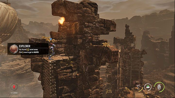 Platinum badge requirements: finding 2 secret areas - Oddworld Soulstorm: Badges (challenges), the Blimp - walkthrough - 3: The Blimp - Oddworld Soulstorm Guide
