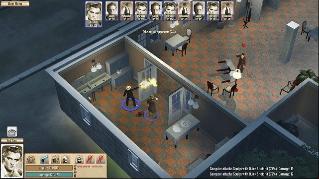 The last battle in Maine Ave jest childishly easy: focus on eliminating thugs one by one and the victory is yours. - Maine Ave - Act I - Omerta: City of Gangsters - Game Guide and Walkthrough