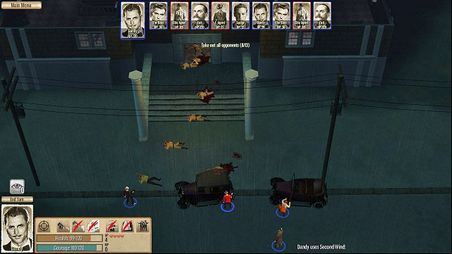 The encounter at the hotel entrance - the witness is inside. - Michigan Ave - Act III - Omerta: City of Gangsters - Game Guide and Walkthrough