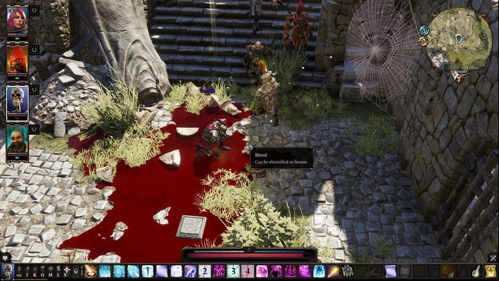 Blood extinguished the flames. Now, it is time to use Bless spell. - The Historian - How to douse the Hellfire status in Divinity Original Sin 2? - FAQ - Divinity Original Sin 2 Guide