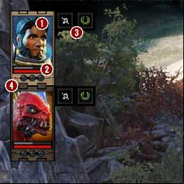 You can access the party composition in the upper left corner throughout the whole game - Game Interface in Divinity Original Sin 2 - Basics - Divinity Original Sin 2 Guide