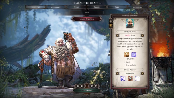 Beast and his default class, Battlemage. - Beast in Divinity Original Sin 2 - Characters - Divinity Original Sin 2 Guide