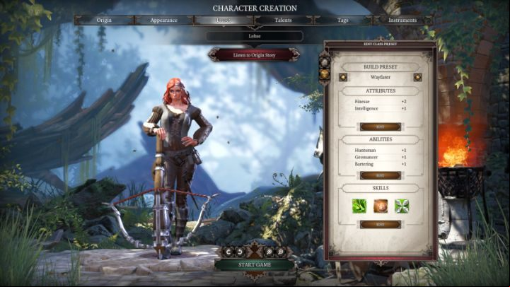 Wayfarer in the class selection screen. - Wayfarer Class in Divinity Original Sin 2 - Classes - Divinity Original Sin 2 Guide