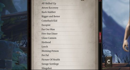All of the talents available for the character have been listed in black in the appropriate tab of the character window. - Regular talents in Divinity Original Sin 2 - Talents - Divinity Original Sin 2 Guide