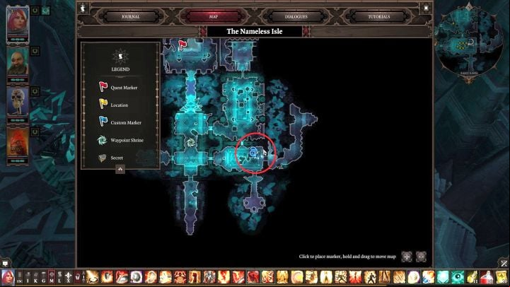 Location of the room on the map... - Nameless Isle puzzle | Puzzles and secrets - Puzzles and secrets - Divinity Original Sin 2 Guide