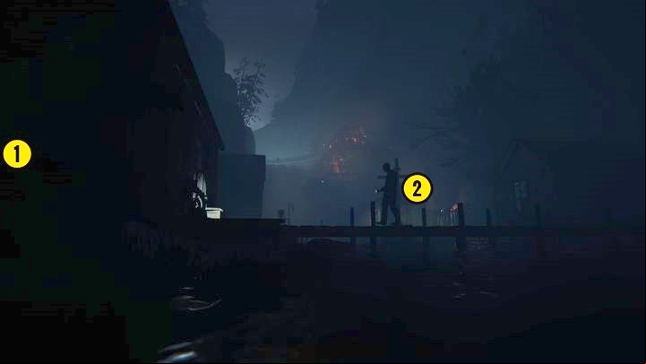 In this case, that you can hide under the water surface - The Compound | Genesis | Walkthrough - Genesis - Outlast 2 Game Guide