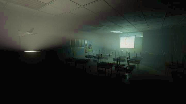 In one of the classrooms, you will find the slide on which schoolgirls played hangman - Inner Demon | Genesis | Walkthrough - Genesis - Outlast 2 Game Guide