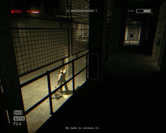 A nice touch and under the grates - an access card to the previous door - Prison Block | Walkthrough - Walkthrough - Outlast Game Guide & Walkthrough