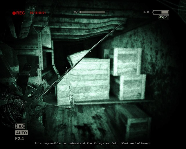 Go under the desk - Return to the istration Block | Walkthrough - Walkthrough - Outlast Game Guide & Walkthrough