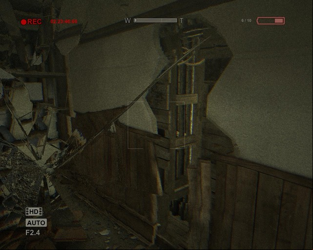 The gap in the wall will take you to a holy place - Return to the istration Block | Walkthrough - Walkthrough - Outlast Game Guide & Walkthrough