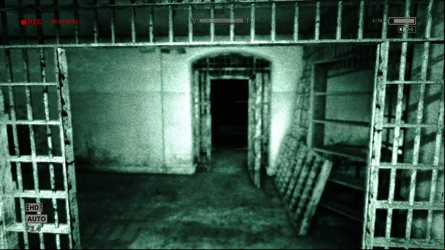 When you start going down the corridor a giant will start chasing you - Prison - Game Walkthrough - Outlast: Whistleblower - Game Guide and Walkthrough