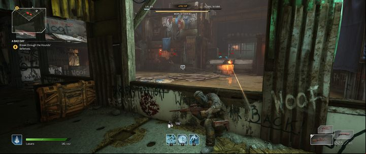 All the way through, you'll be fighting enemies, with a few breaks - Outriders: A Bad Day - walkthrough - Side missions - Outriders Guide