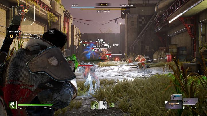 Farming XP in Outriders boils down to finding a plot point with a an enemy-dense area and repeating that action - Outriders: Experience - how to gain it quickly? - FAQ - Outriders Guide