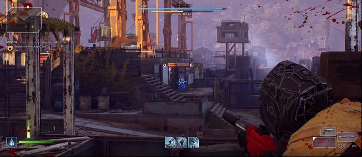 The opponent can heal himself and also attack using ice orbs - Outriders: Hannibal - Wanted, walkthrough - Wanted - Outriders Guide