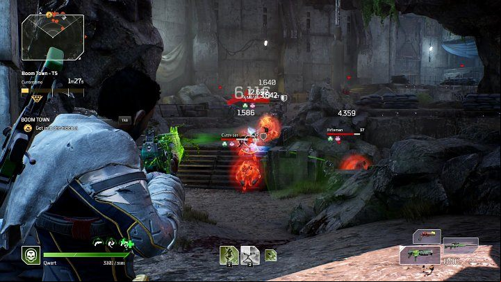 Once you enter the spacious cave, you will have to fight another wave of enemies - Outriders: Boom Town - Expedition, walkthrough - Expeditions - Outriders Guide