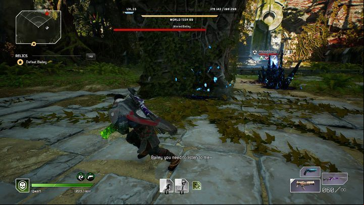 Bailey's first special skill are Rock Spikes - Outriders: Bailey boss fight - how to defeat? - Bosses - Outriders Guide