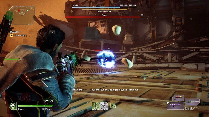 The first unique ability of this enemy is Anomaly Rifts - Outriders: Yagak, 2nd boss fight - how to defeat the final boss? - Bosses - Outriders Guide