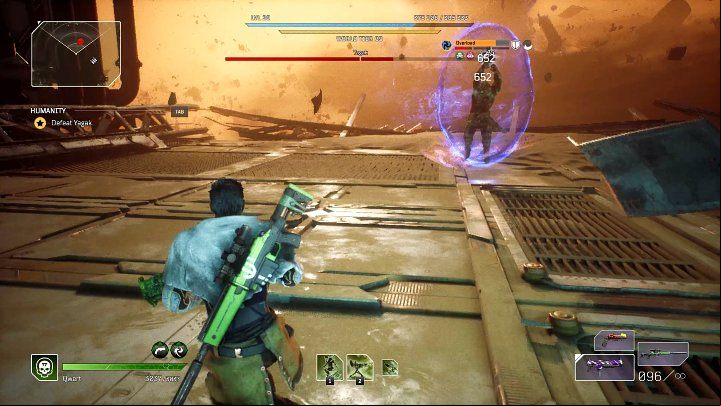 The next special ability of this enemy is Overload - Outriders: Yagak, 2nd boss fight - how to defeat the final boss? - Bosses - Outriders Guide