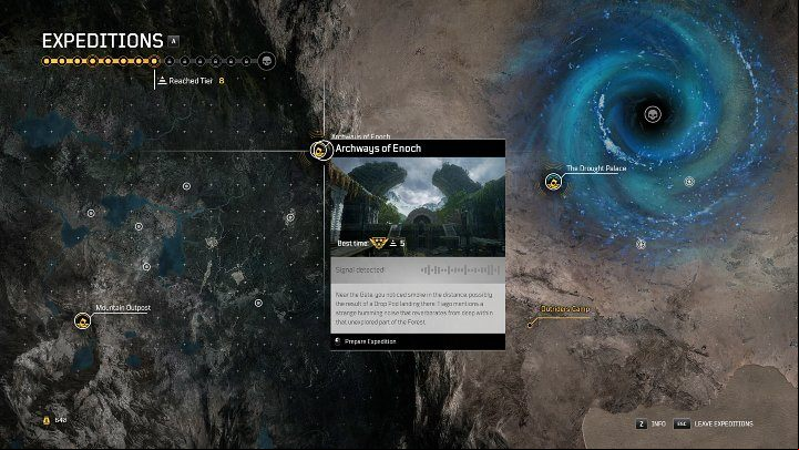 At the time of writing this guide, there are as many as 14 Expeditions in Outriders (the last one, In the Eye of the Cyclone, is available at Tier 15), and each of them differs in the number and type of enemies as well as the terrain - Outriders: Expeditions - Basics - Outriders Guide