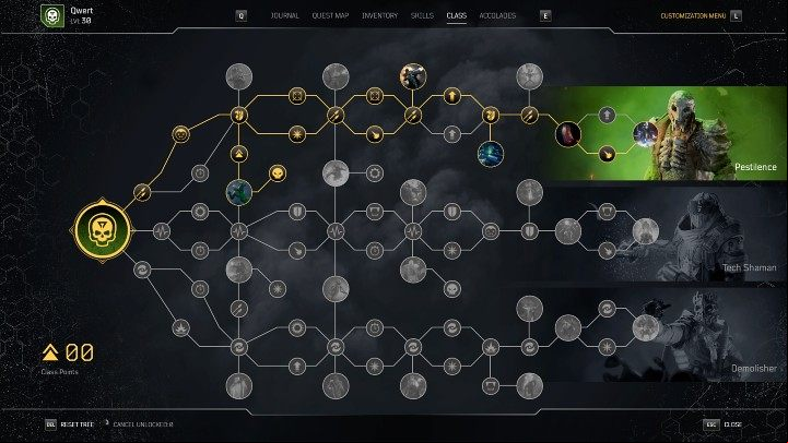 It should be noted here that the Class Points aren't unlocked after each consecutive level-up, but are granted after crossing a certain threshold - Outriders: Character Development - Basics - Outriders Guide