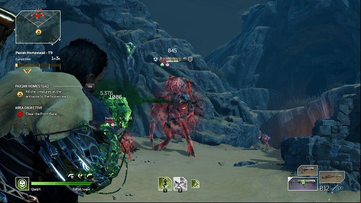 Next, Elite Brood Mother will appear in the arena, alongside many minor enemies and flying Screechers - Outriders: Paxian Homestead - walkthrough - Expeditions - Outriders Guide