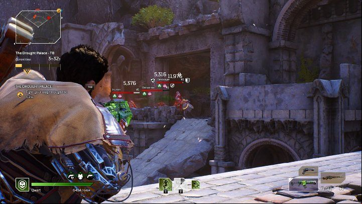 A little further on you will come across a large squad, which, aside from regular soldiers and berserkers, includes several snipers and Elite units - Destroyer, Skirmisher Warlord - Outriders: The Drought Palace - walkthrough - Expeditions - Outriders Guide