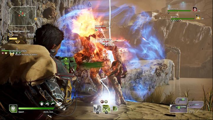 Then, you will be attacked by a big Perforo squad, which includes Venomois Perforo and the very aggressive Alpha Perforo - Outriders: Scorched Lands - walkthrough - Expeditions - Outriders Guide
