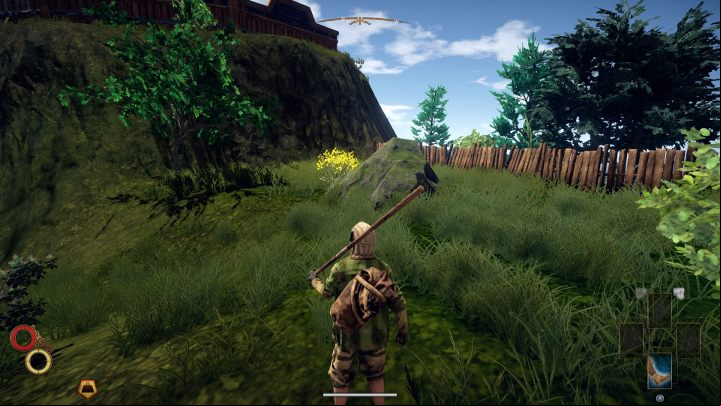 The quarterstaff is located in the yellow bushes near the lighthouse. - Best Weapons in Outward - Combat and equipment - Outward Guide