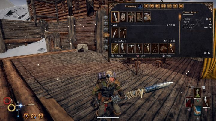 The leader of the bandits is using the aforementioned weapon. If you kill him, you will be able to obtain this weapon. - Best Weapons in Outward - Combat and equipment - Outward Guide