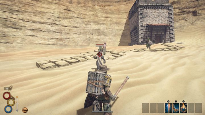 In the gorge you will find yourself in the blue ruins - Sand Corsairs - Outward Walkthrough - Heroic Kingdom of Levant - Outward Guide