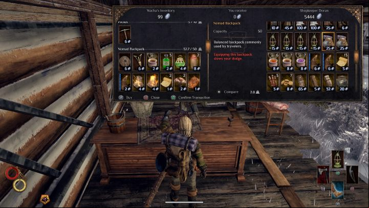 The lantern can be attached to the Nomad Backpack. - How to attach the lantern to the backpack in Outward? - FAQ - Outward Guide