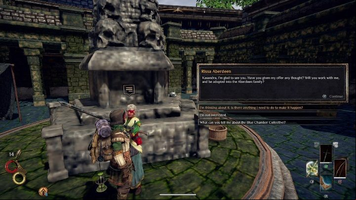 Your task begins with a conversation with Rissa Aberdeen - Mixed Legacies - Outward Walkthrough - Main quests - Outward Guide